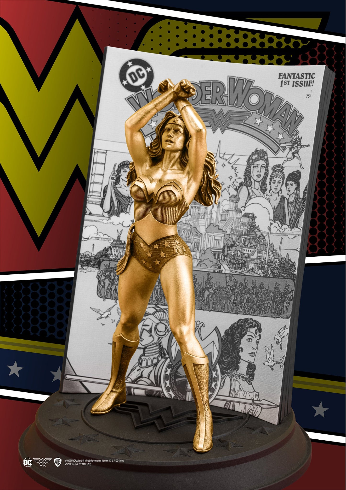 Wonder Woman Volume 2 #1 Gold Limited Edition Figurine - DC Statue side show collectibles figurines statues