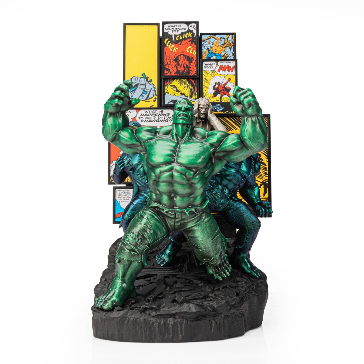 Limited Edition Gamma Green Incredible Hulk Origins Figurine - Marvel Collectible Gift