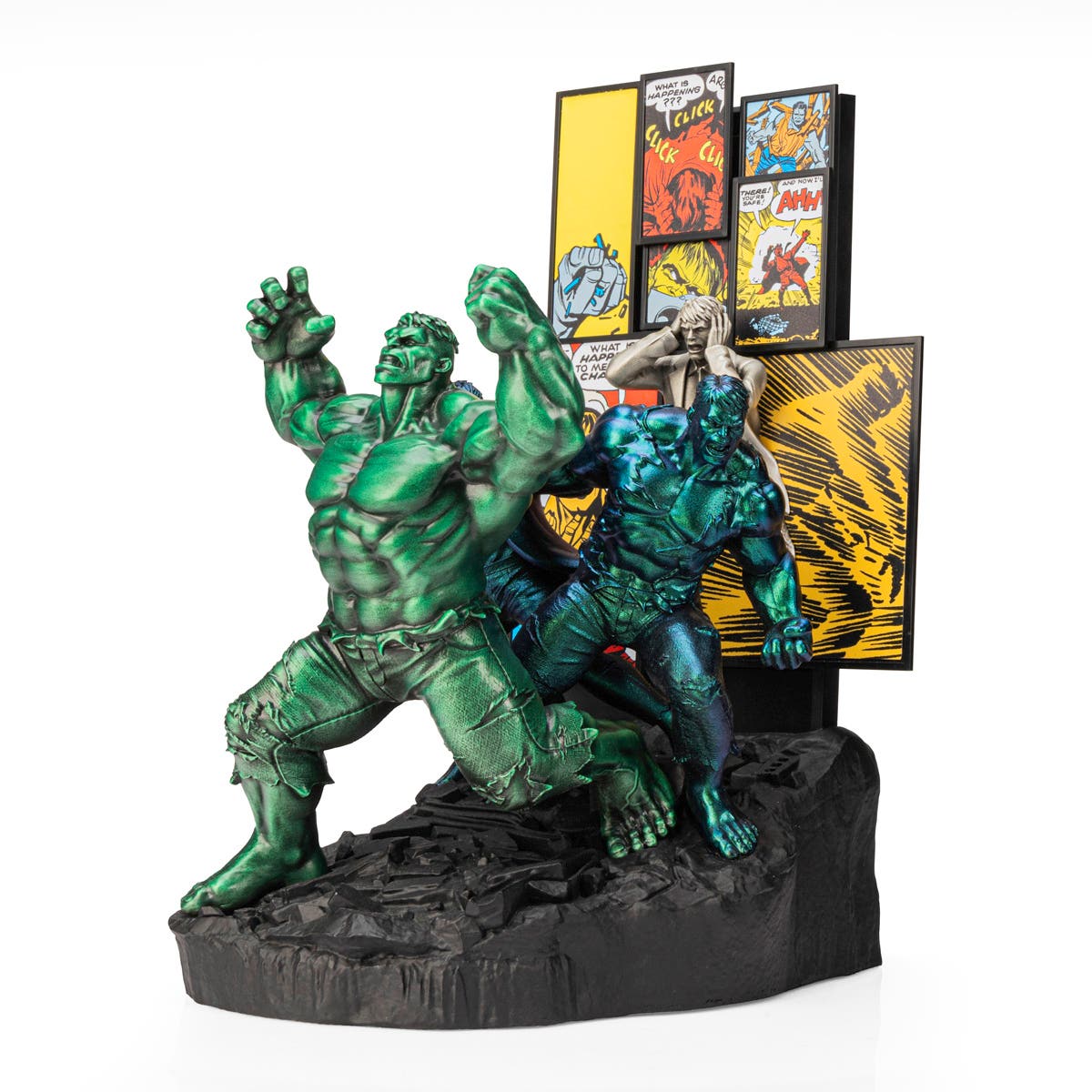 Limited Edition Gamma Green Incredible Hulk Origins Figurine - Marvel Collectible Gift