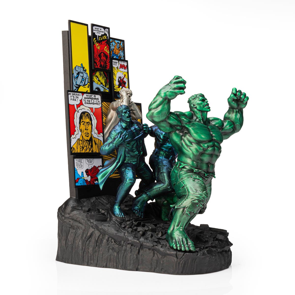 Limited Edition Gamma Green Incredible Hulk Origins Figurine - Marvel Collectible Gift