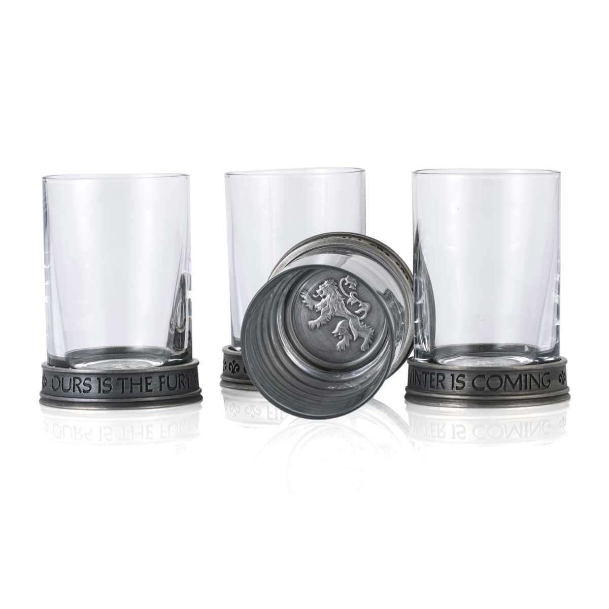 House Sigils Shot Glass Quartet - Game of Thrones Collectible Gift side show collectibles figurines statues