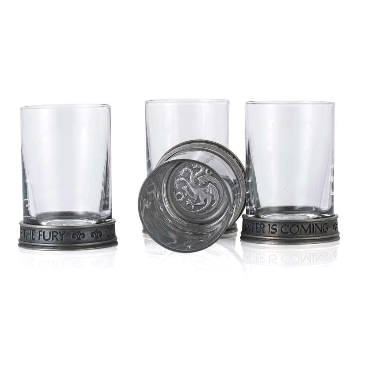 House Sigils Shot Glass Quartet - Game of Thrones Collectible Gift side show collectibles figurines statues