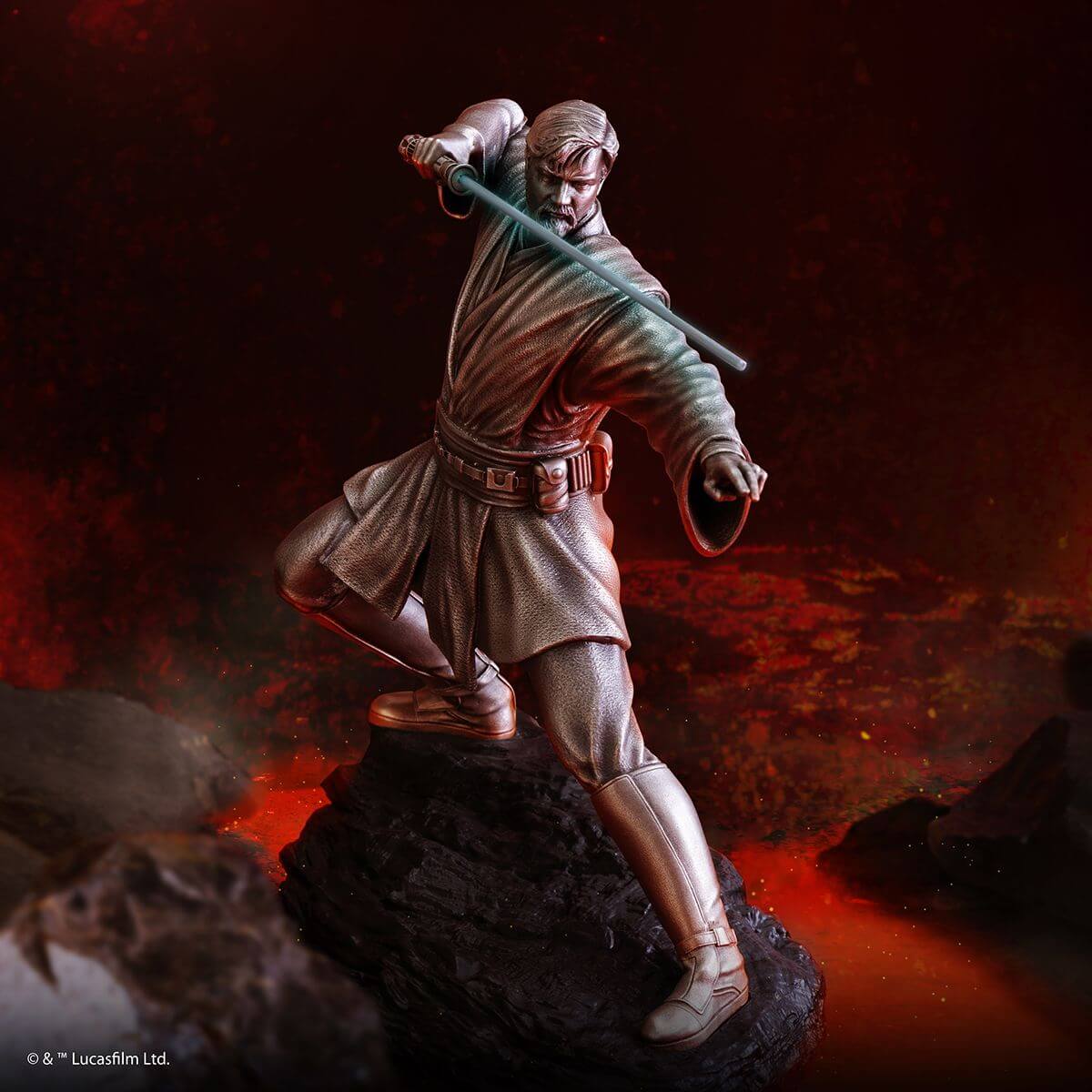 Obi-Wan Limited Edition Figurine - Star Wars Collectible Statue side show collectibles figurines statues