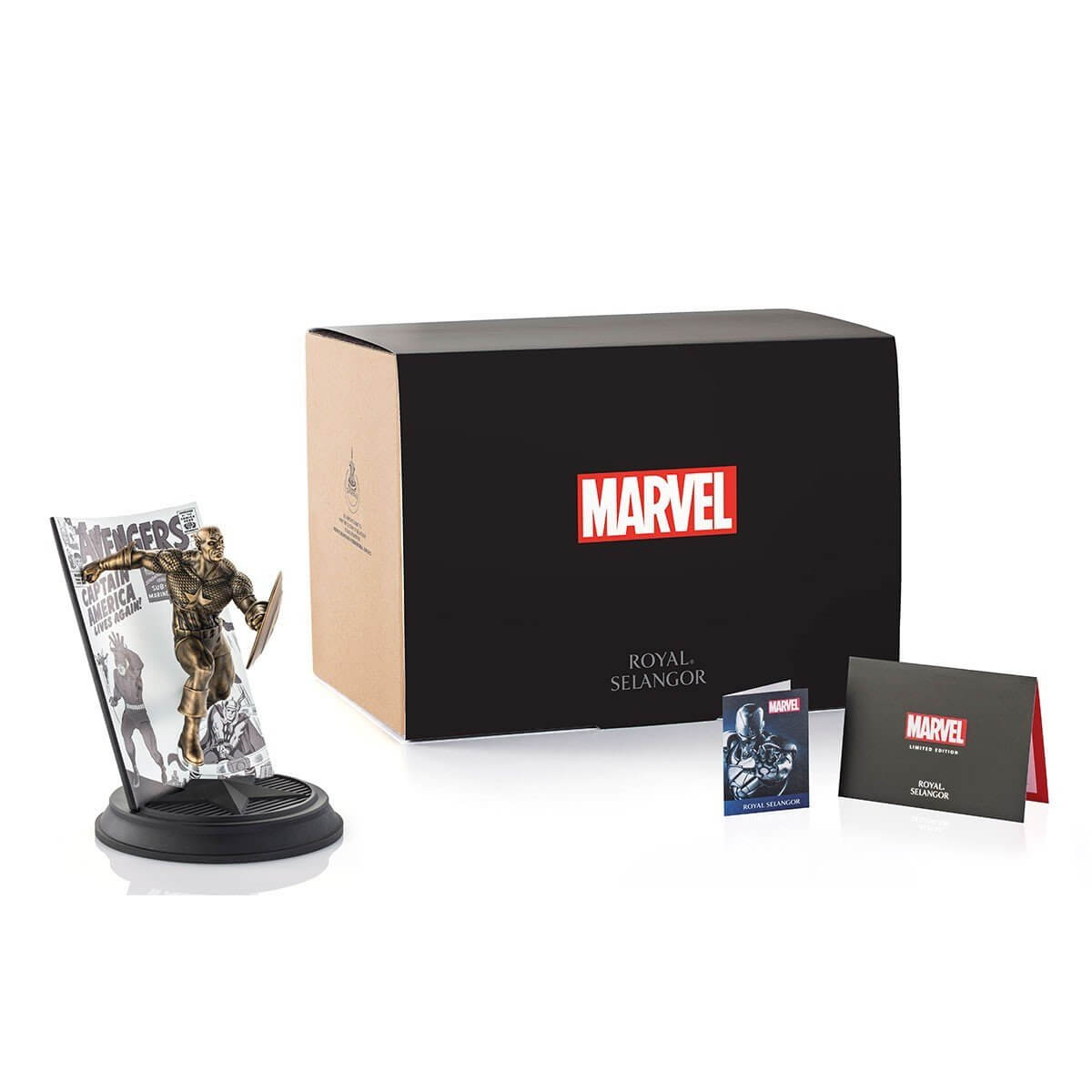 Gold Captain America The Avengers #4 Limited Edition Figurine - Marvel Statue side show collectibles figurines statues