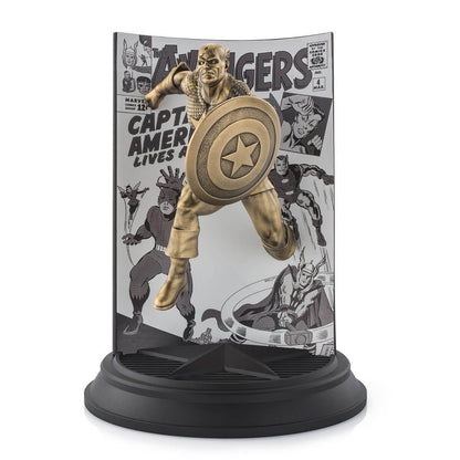 Gold Captain America The Avengers #4 Limited Edition Figurine - Marvel Statue side show collectibles figurines statues