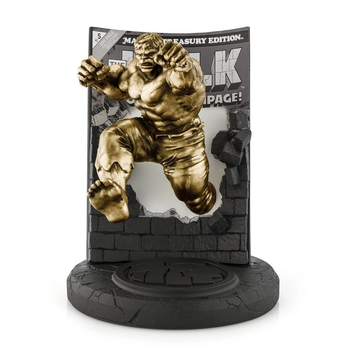 Gold Hulk Marvel Treasury Edition #5 Limited Edition Figurine - Marvel Statue side show collectibles figurines statues