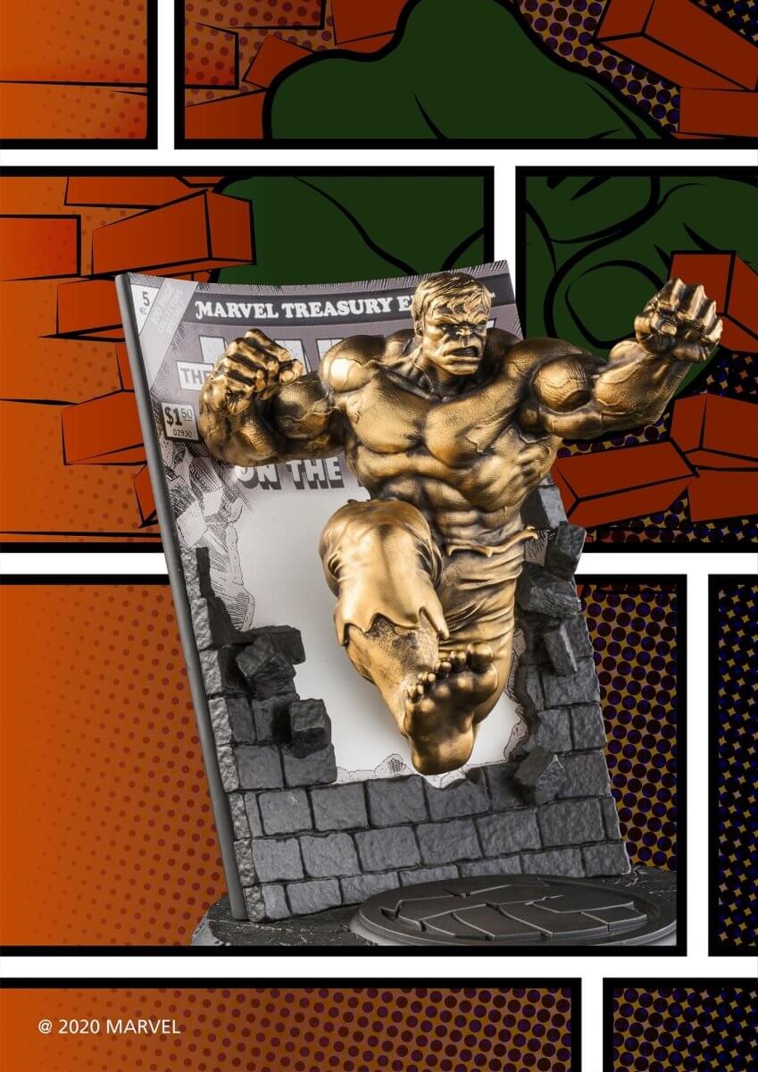 Gold Hulk Marvel Treasury Edition #5 Limited Edition Figurine - Marvel Statue side show collectibles figurines statues