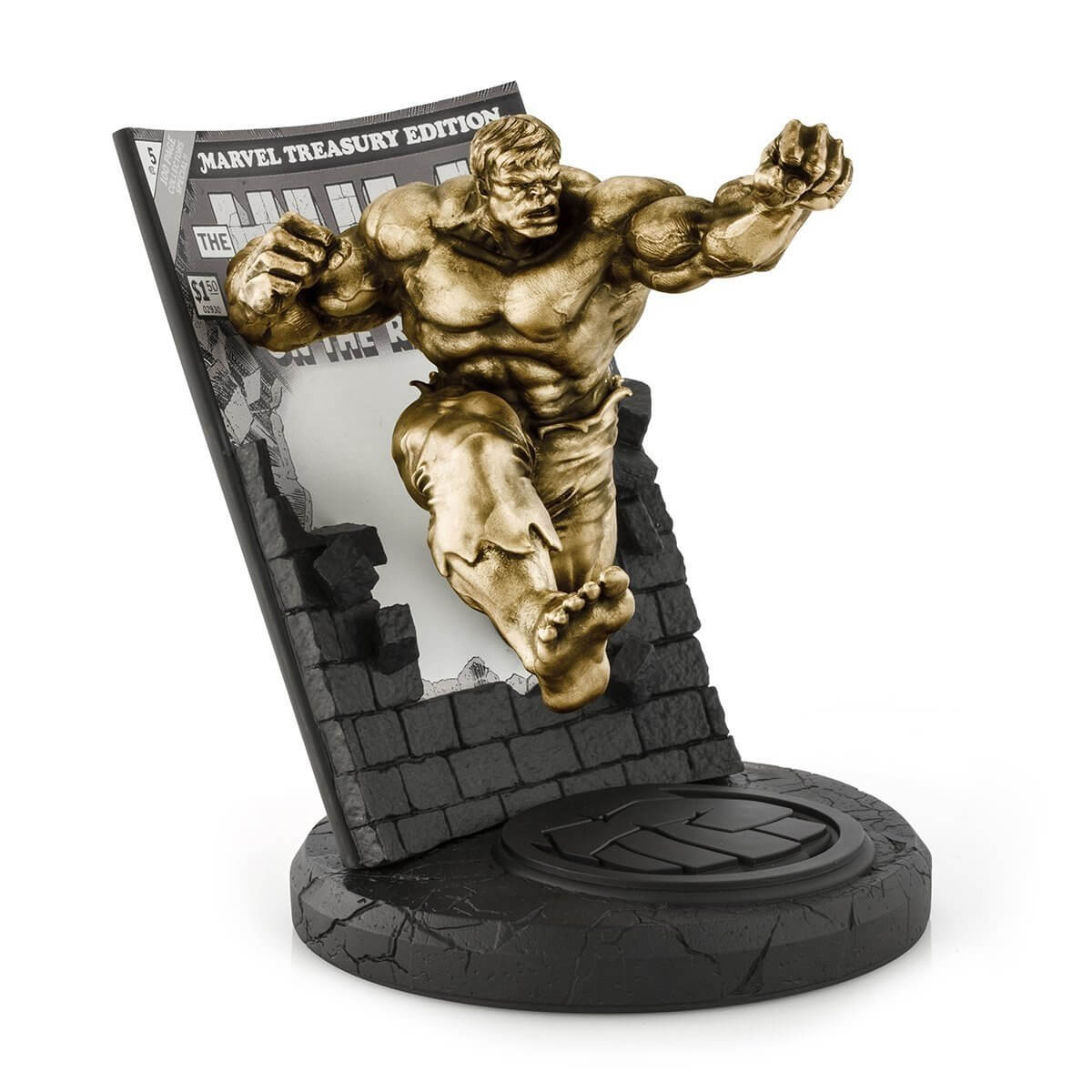 Gold Hulk Marvel Treasury Edition #5 Limited Edition Figurine - Marvel Statue side show collectibles figurines statues