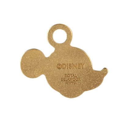 Mickey Gilt Dimpled Silhouette Pendant - Disney Collectible Gift side show collectibles figurines statues