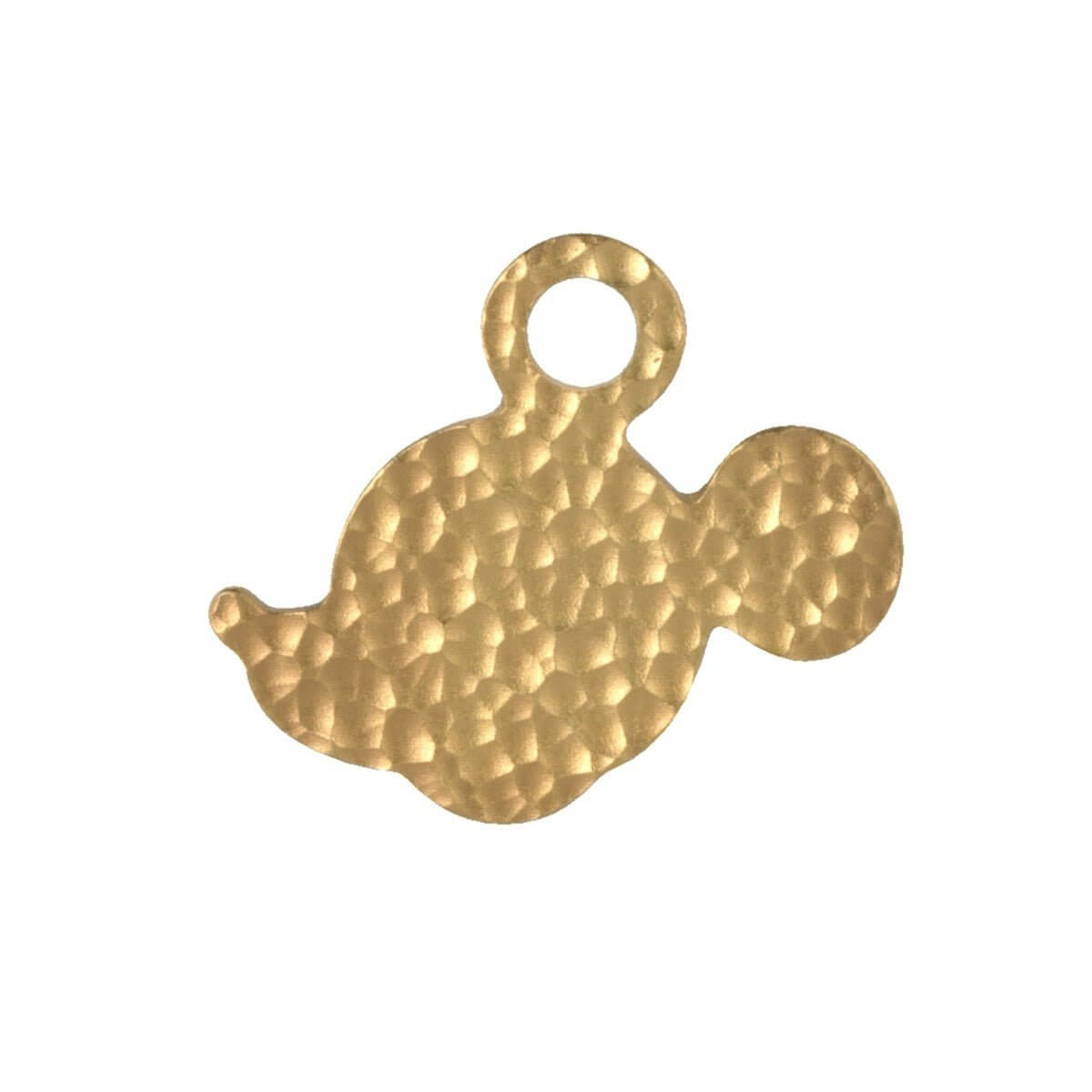 Mickey Gilt Dimpled Silhouette Pendant - Disney Collectible Gift side show collectibles figurines statues