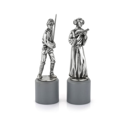 Star Wars Luke & Leia King & Queen Chess Piece Pair - Collectible Gift side show collectibles figurines statues