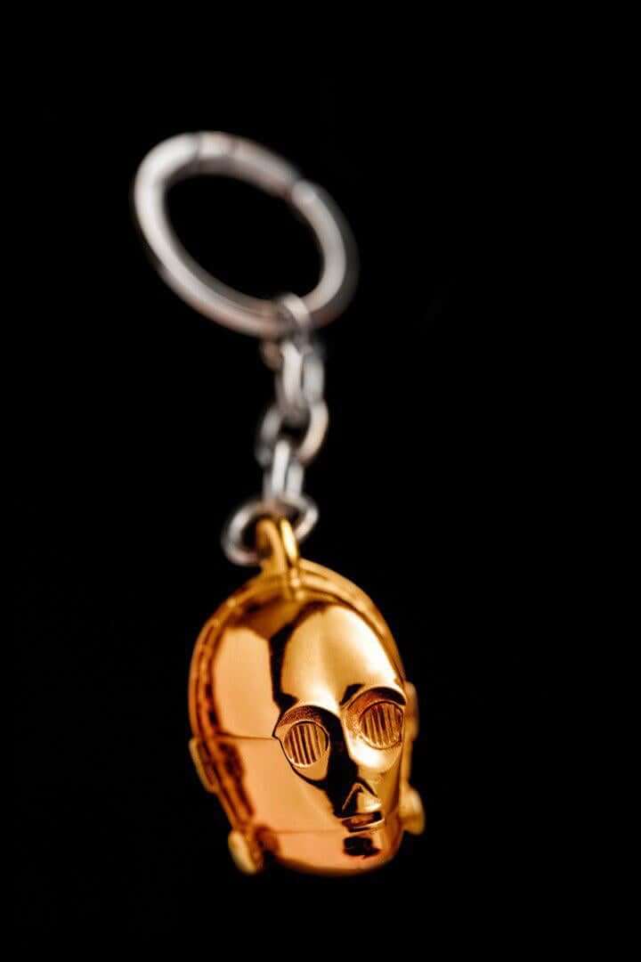 Star Wars C-3PO 24K Gold Gilt Keychain - Collectible Gift side show collectibles figurines statues